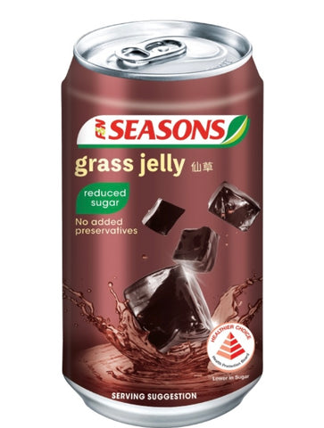 SEASONS Grass Jelly 300ML Reduced Sugar (1 Can)