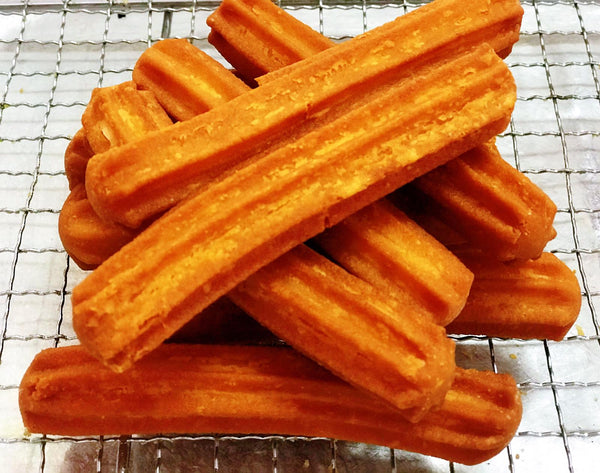 Spanish Churros "Egg-less" (box of 10) - with 1 tub of dip